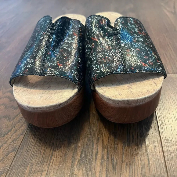 Alegria Triniti Floral Platform Leather Comfort Sandal Womens Size 38 - Picture 2 of 11